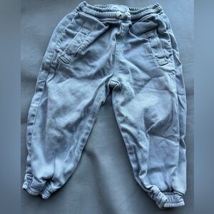 Zara denim blue-grey joggers